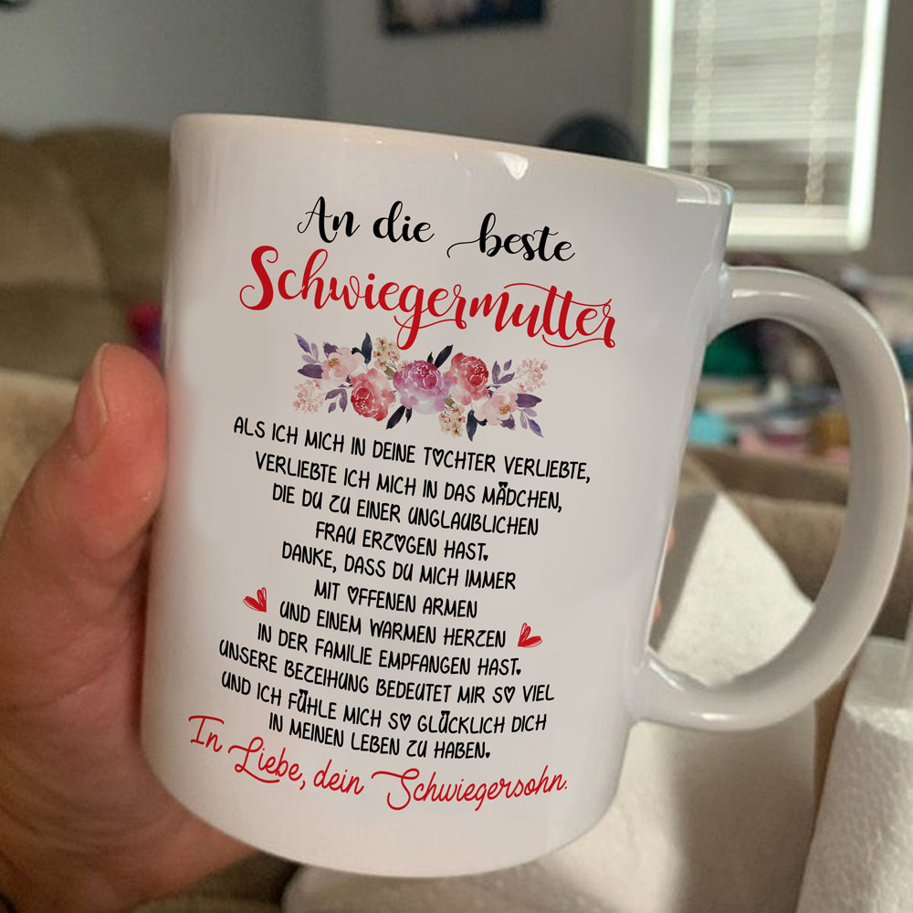 Geschenk für die Schwiegermutter vom Schwiegersohn Tasse