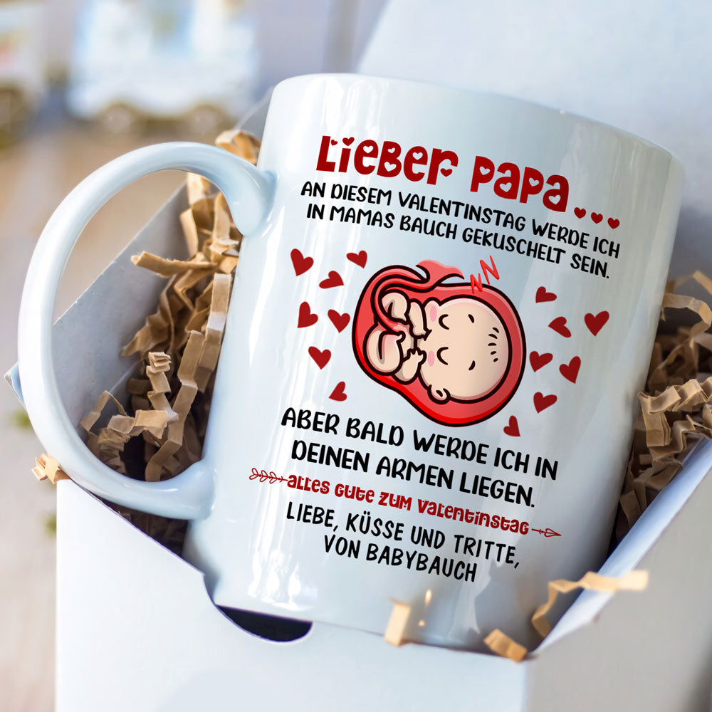 Lieber Papa  Geschenk für werdenden Papa Tasse