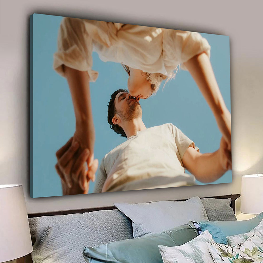 Personalisierte Foto-Leinwand – Geschenk für Paare, Familie & Tierliebhaber